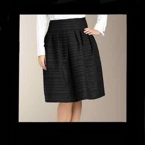 Talbots Black Buffed Sparkle Thread Skirt NWT Size 10
